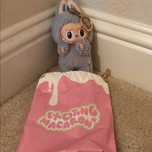 Exciting macaron with bag labubu authentic